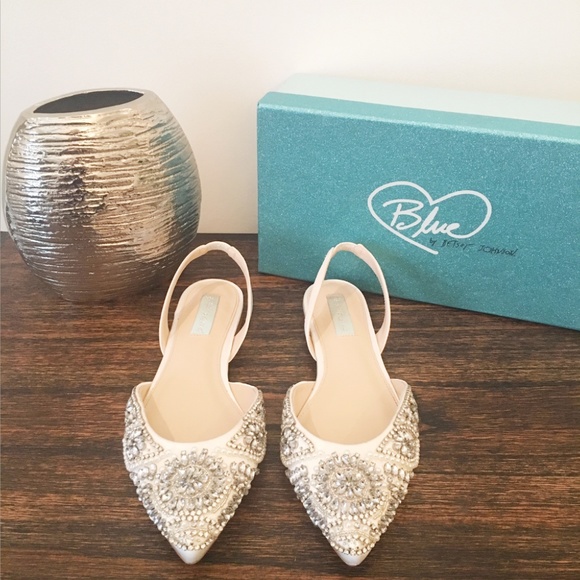 Betsey Johnson Shoes - Blue by Betsey Johnson SB-Molly Flat 8.5 Ivory